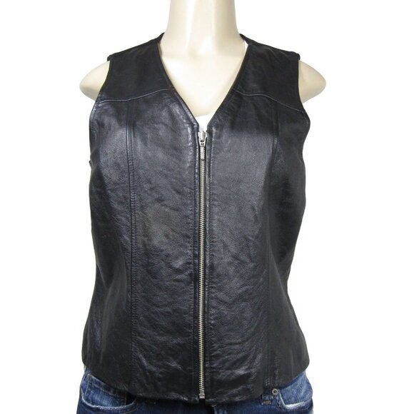 VTG Leather PRIDE PSYCHEDELIC Hippie Goddess Magic Rainbow Vest Biker S M - Picture 5 of 11